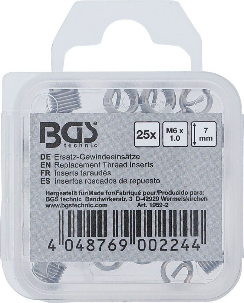 Produktbild Ersatz Gewindeeinsätze M6 x 1,0 25 teilig bild 3