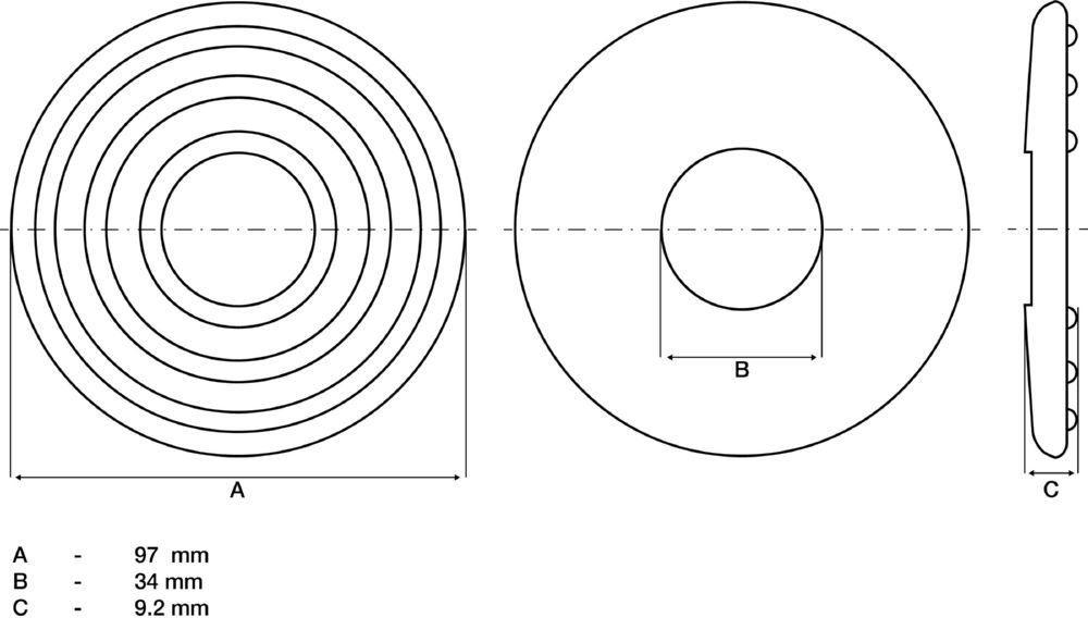Produktbild Ersatz Gummipad für Artikel 9784 bild 2
