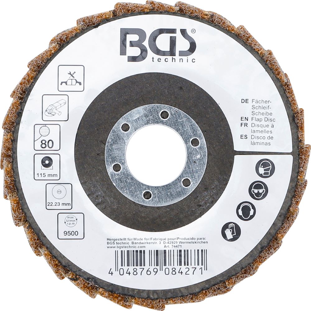 Produktbild Fächer Schleif Scheibe Vlies Durchmesser 115 mm Körnung 80 bild 4