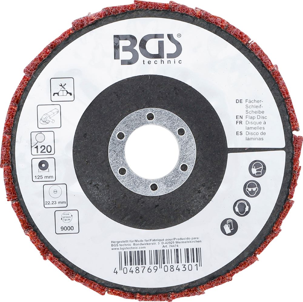 Produktbild Fächer Schleif Scheibe Vlies Durchmesser 125 mm Körnung 120 bild 4