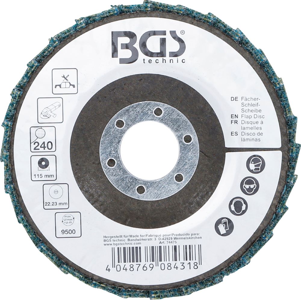 Produktbild Fächer Schleif Scheibe Vlies Durchmesser 115 mm Körnung 240 bild 4