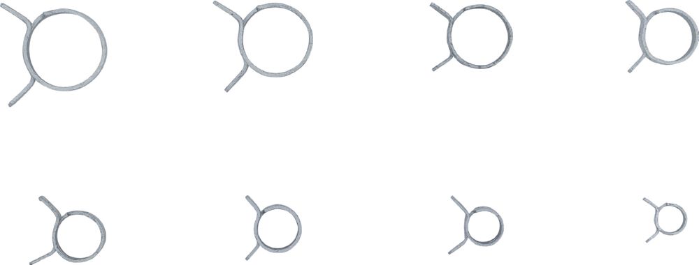 Produktbild Federband Schlauchschellen Sortiment 80 teilig bild 2