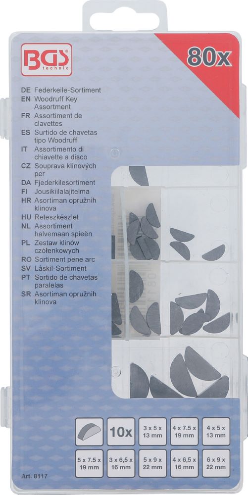 Produktbild BGS Federkeile Sortiment 80 teilig bild 3