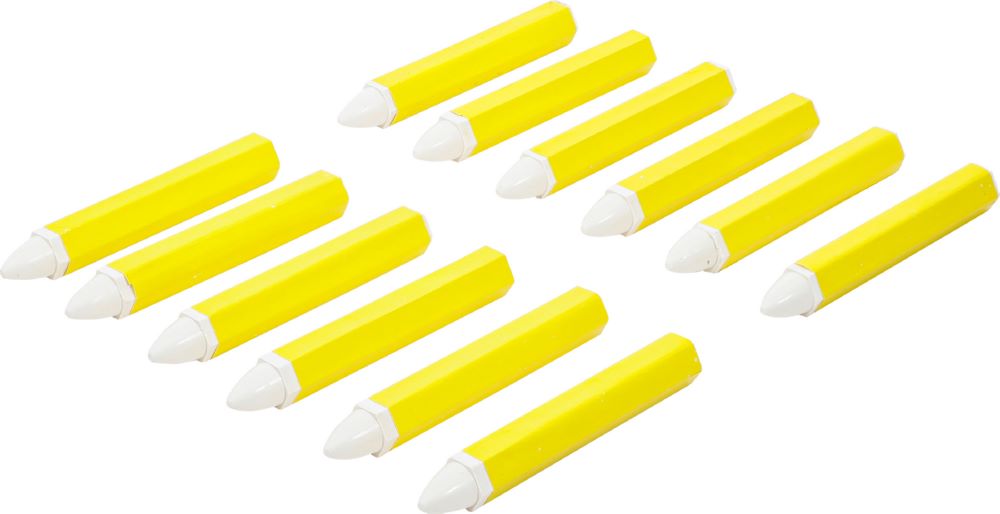 Produktbild BGS Fettsignierstifte weiß 12 Stück