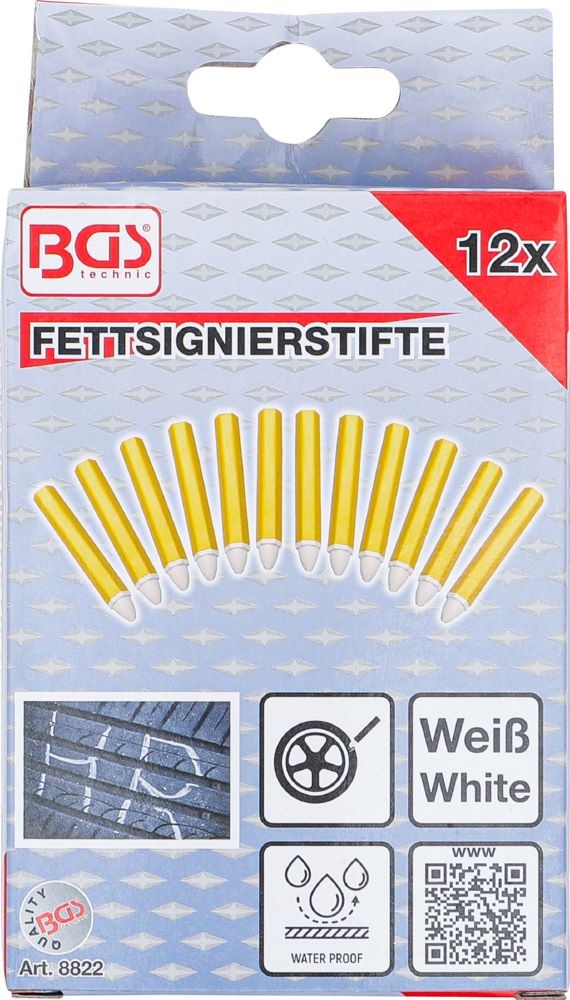Produktbild Fettsignierstifte weiß 12 Stück bild 4