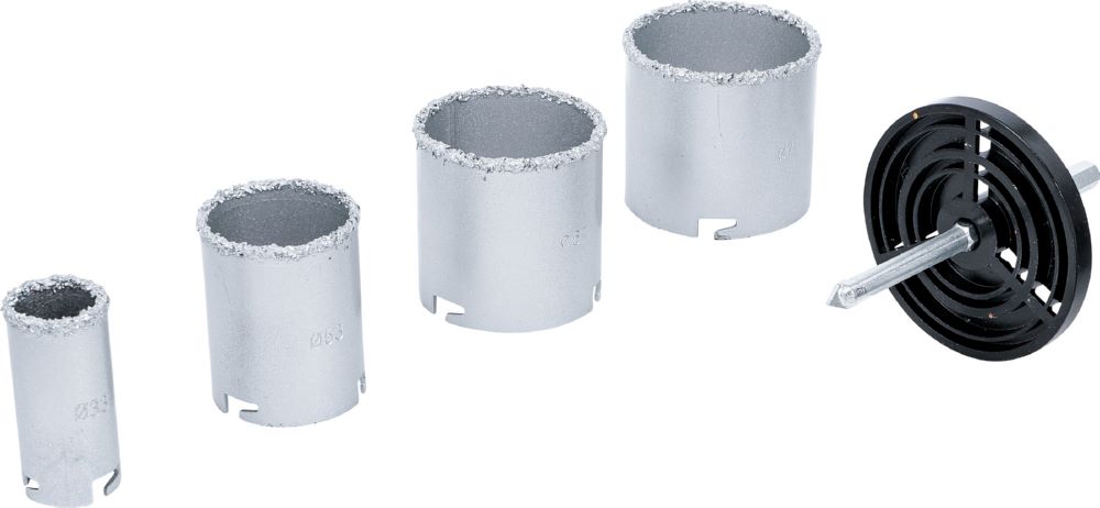 Produktbild BGS Fliesen Bohrkronen Satz 33 - 73 mm 6 teilig