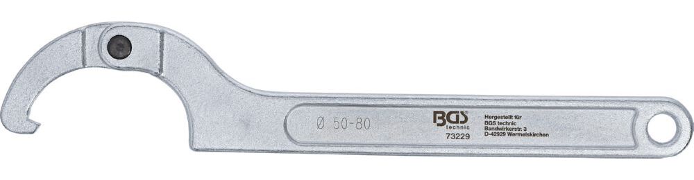 Produktbild Gelenk Hakenschlüssel mit Nase 50 - 80 mm bild 3