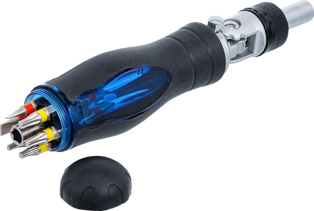 Produktbild BGS Schraubendreher Bit-Satz mit Ratschen-Drehgriff umschaltbar 14 teilig bild 5