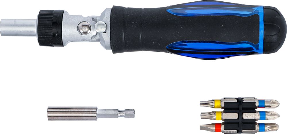 Produktbild BGS Schraubendreher Bit-Satz mit Ratschen-Drehgriff umschaltbar 14 teilig bild 6