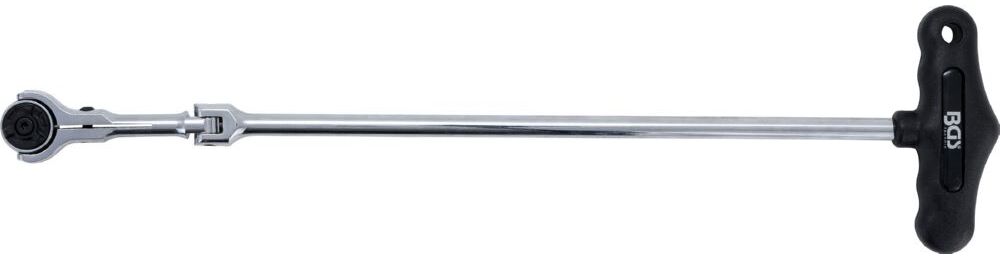 Produktbild BGS Gelenkknarre mit T-Griff abwinkelbar Abtrieb Außenvierkant 6,3 mm 1/4 Zoll