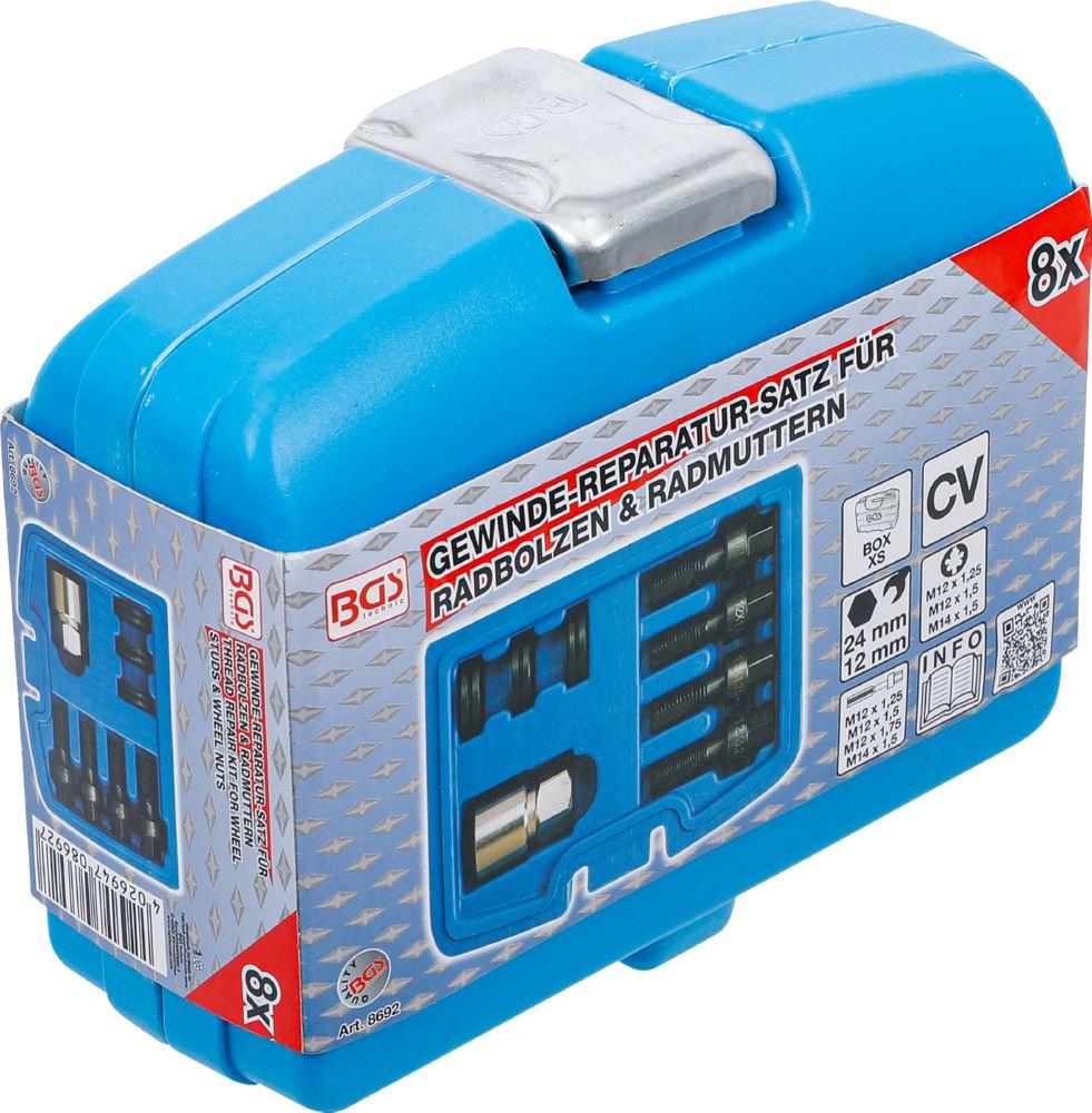 Produktbild Gewinde Reparatur Satz M12 und M14 für Radbolzen / Radmuttern 8 teilig bild 6