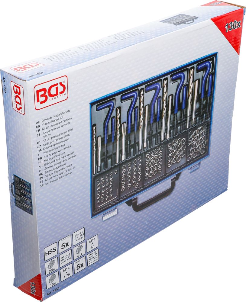 Produktbild Gewinde Reparatursatz M6 - M14 130 teilig bild 6