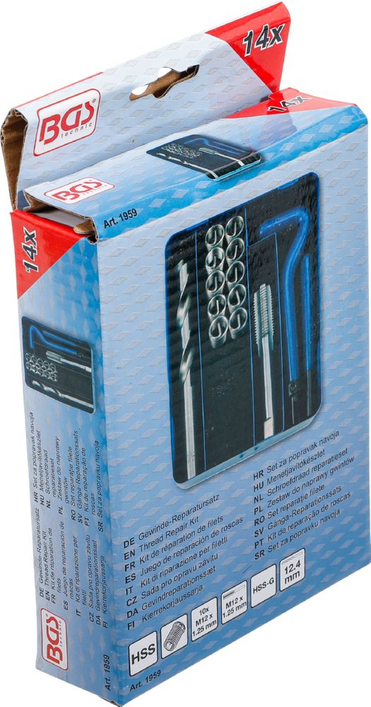 Produktbild Gewinde Reparatursatz M12 x 1,25 14 teilig bild 6
