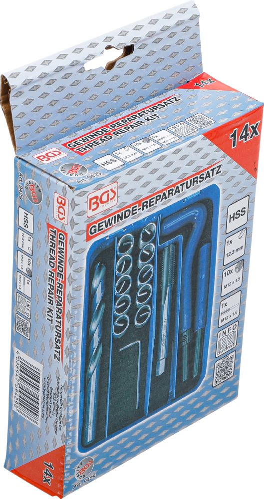 Produktbild Gewinde Reparatursatz M12 x 1.5 14 teilig bild 6