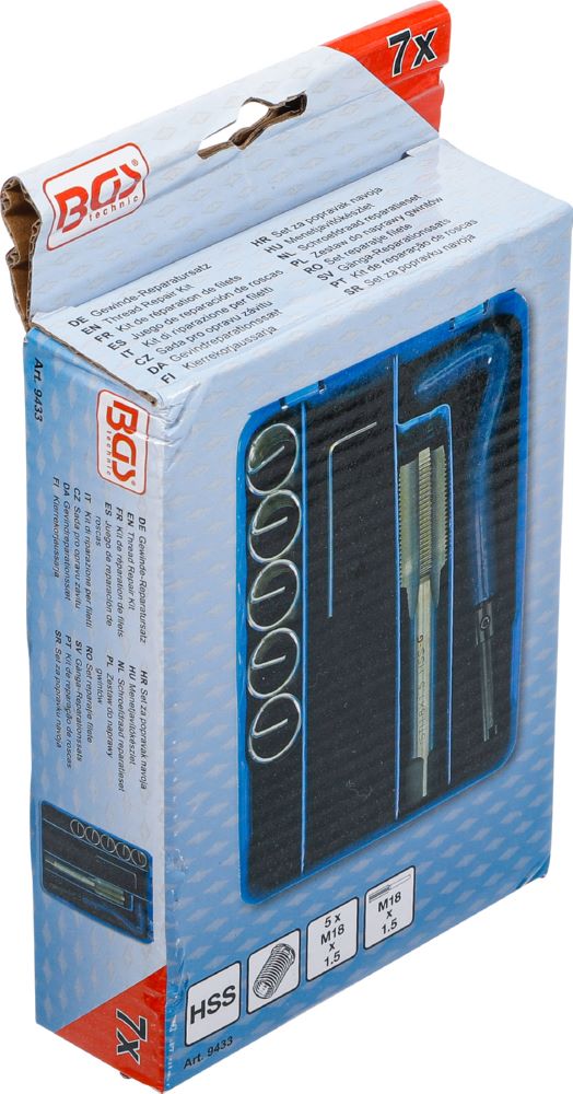 Produktbild Gewinde Reparatursatz M18 x 1.5 7 teilig bild 6