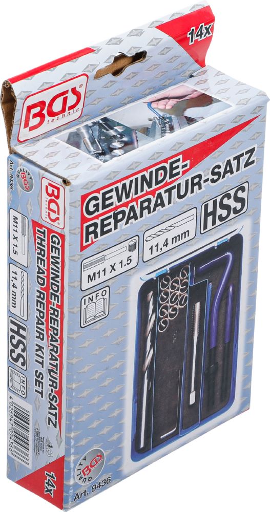 Produktbild Gewinde Reparatursatz M11 x 1.5 14 teilig bild 6