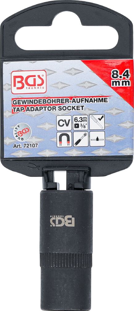 Produktbild Gewindebohrer Aufnahme Steckschlüssel Einsatz 10 mm 3/8 Zoll 8,4 mm bild 3