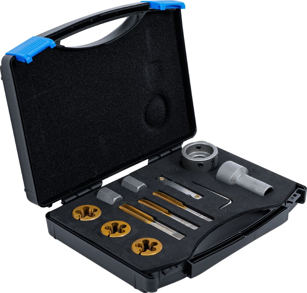 Produktbild Gewindebohrer-/Schneideisen Satz für Radmuttern und Bolzen 12 teilig bild 2