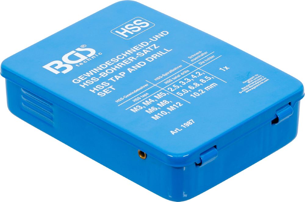Produktbild BGS Gewindeschneid-/HSS-Bohrer Satz M3 - M12 und 2,5 - 10,2 mm bild 5