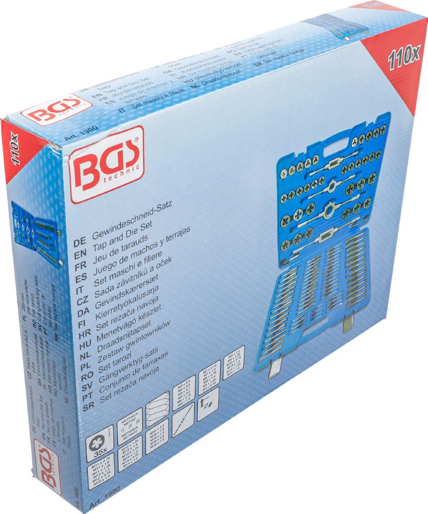 Produktbild BGS Gewindeschneid Satz M2 - M18 110 teilig bild 8