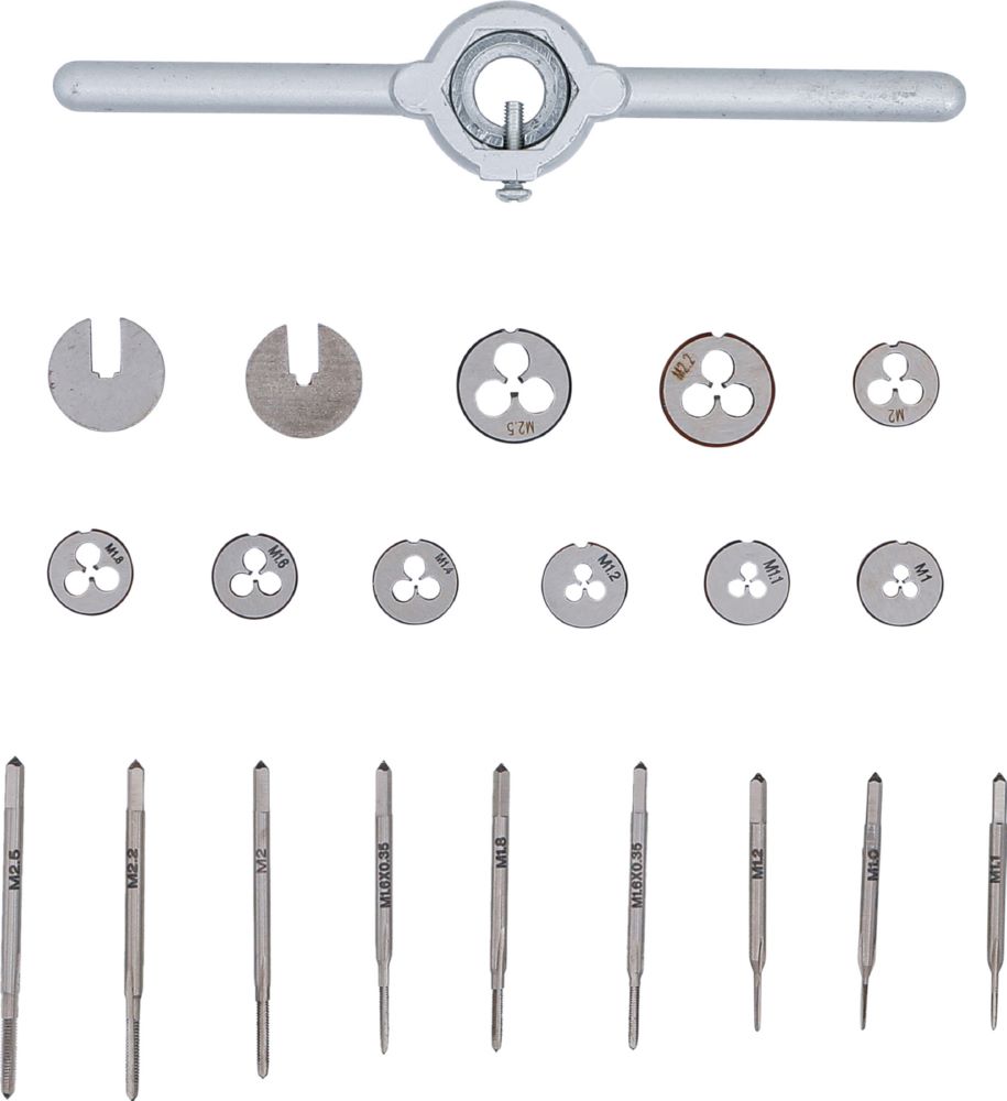 Produktbild BGS Gewindeschneid Satz M1 - M2,5 31 teilig bild 2