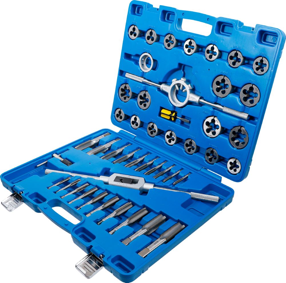 Produktbild BGS Gewindeschneid Satz Zoll 1/4 Zoll - 1 Zoll 45 teilig bild 5