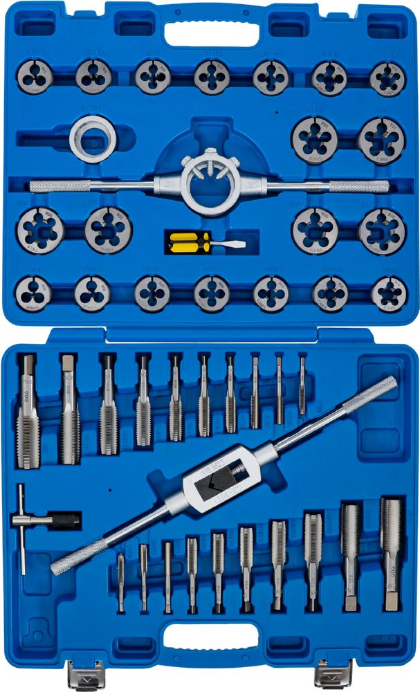 Produktbild BGS Gewindeschneid Satz Zoll 1/4 Zoll - 1 Zoll 45 teilig bild 6