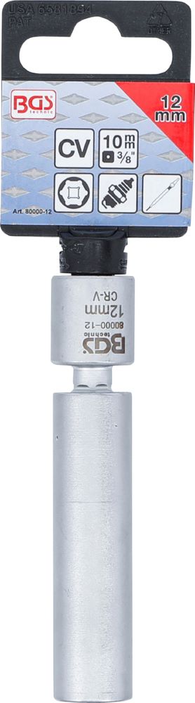 Produktbild BGS Glüh und Zündkerzen Gelenk-Einsatz Antrieb Innenvierkant 10 mm 3/8 Zoll 12mm bild 4