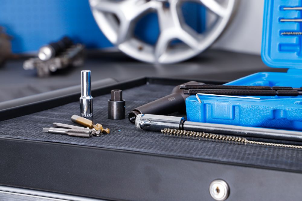 Produktbild BGS Glühkerzen Ausbau und Gewinde Reparatur Satz M8, M10 41 teilig bild 5