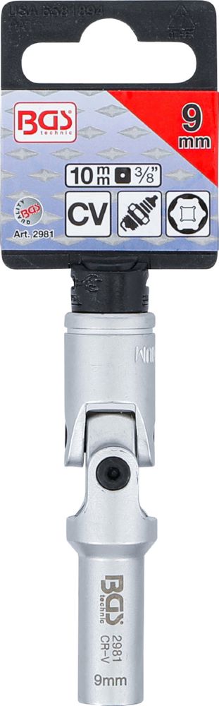 Produktbild BGS Glühkerzen Gelenk Einsatz Sechskant Antrieb Innenvierkant 10 mm 3/8 Zoll 9mm bild 5