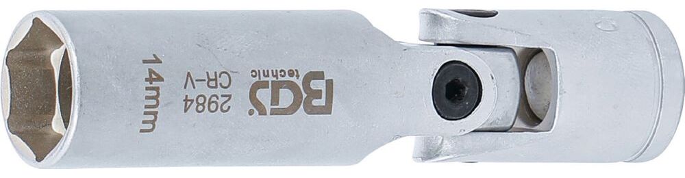 Produktbild BGS Glühkerzen Gelenk Einsatz Sechskant Antrieb Innenvierkant 10 mm 3/8 Zoll 14mm bild 2