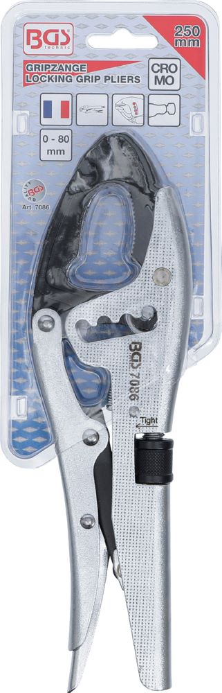 Produktbild BGS Gripzange 4-fache Schnelljustierung schwenkbare Backenenden 250 mm bild 4