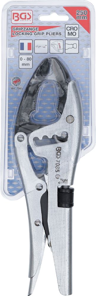 Produktbild BGS Gripzange 4 fache Schnelljustierung tiefgekröpfte Unterbacke 250 mm bild 4