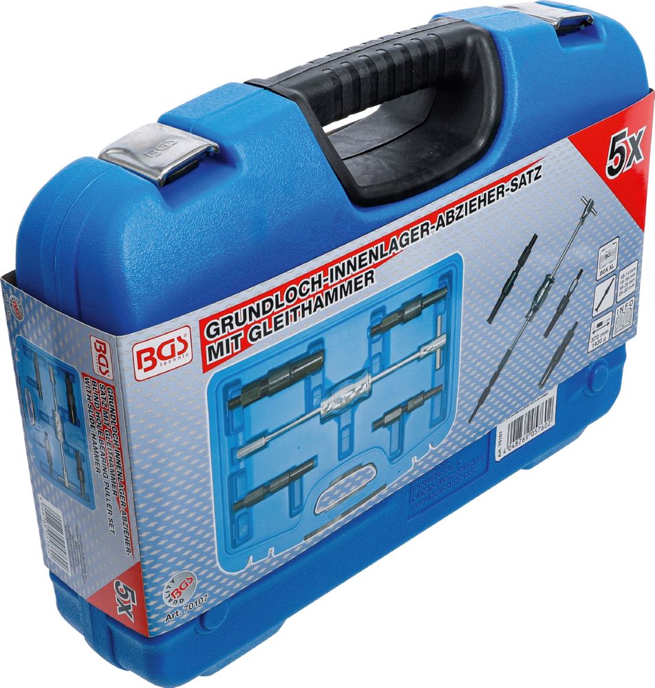 Produktbild BGS Grundloch Innenlager Abzieher Satz mit Gleithammer 5 teilig bild 6