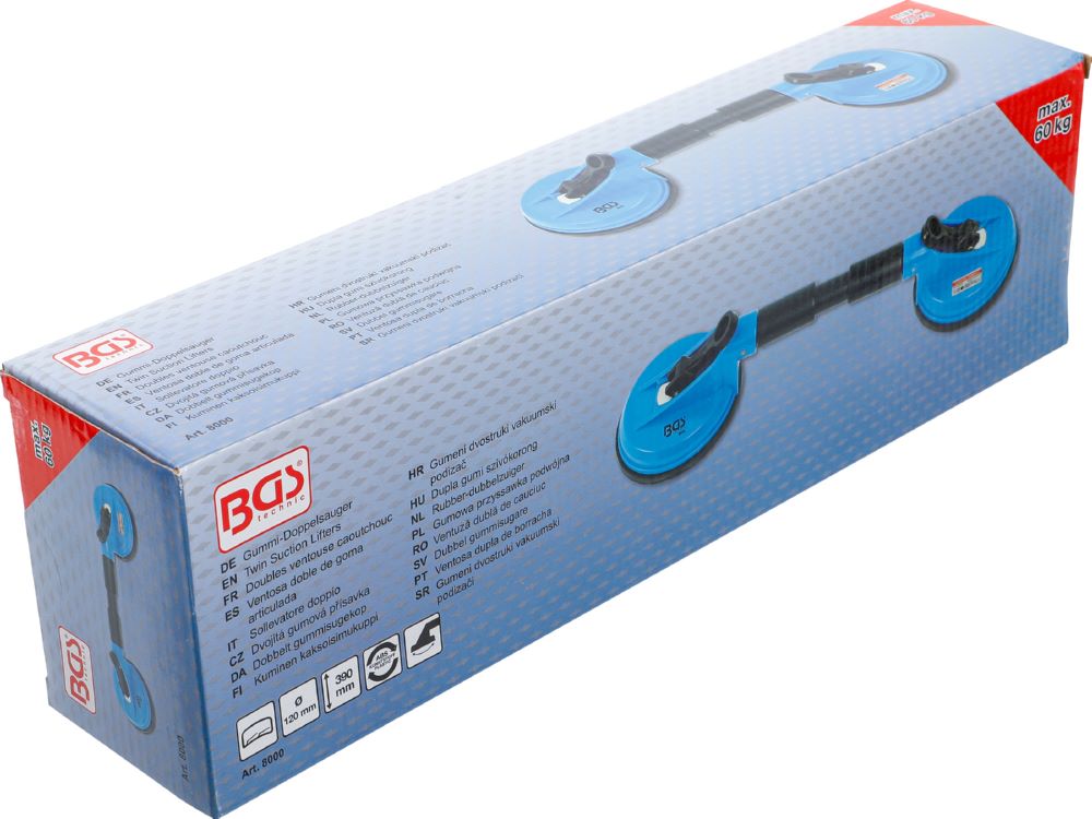 Produktbild BGS Gummi Doppelsauger ABS mit flexiblen Köpfen Durchmesser 120 mm bild 4