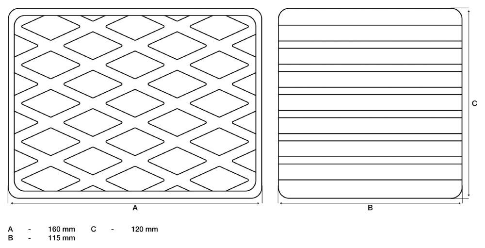 Produktbild Gummiauflage für Hebebühnen 160 x 120 x 115 mm bild 2