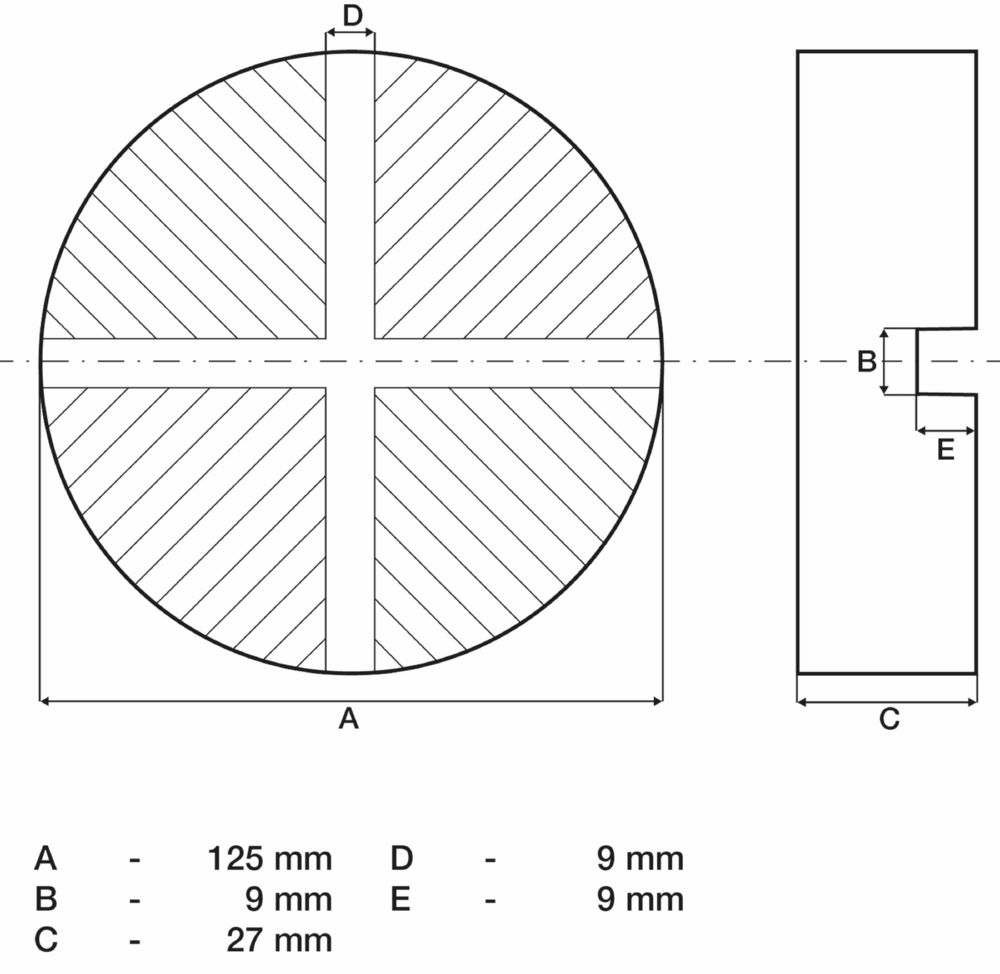 Produktbild BGS Gummiauflage für Wagenheber 125 x 27 mm bild 2