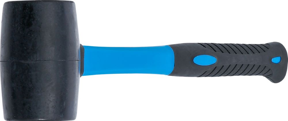 Produktbild BGS Gummihammer Fiberglasstiel Durchmesser 50 mm 280 g schwarzer Kopf bild 3