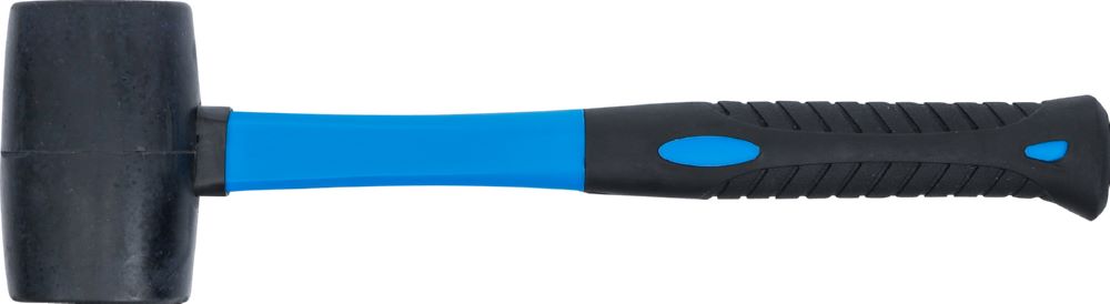 Produktbild BGS Gummihammer Fiberglasstiel Durchmesser 50 mm 280 g schwarzer Kopf bild 5