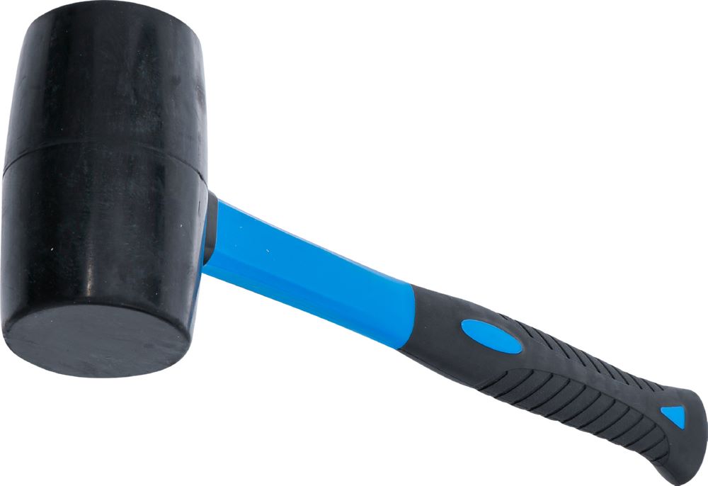 Produktbild BGS Gummihammer Durchmesser 65 mm 720 g Fiberglasstiel schwarzer Kopf bild 1