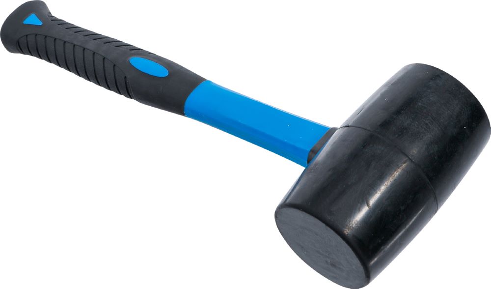 Produktbild BGS Gummihammer Durchmesser 65 mm 720 g Fiberglasstiel schwarzer Kopf bild 2