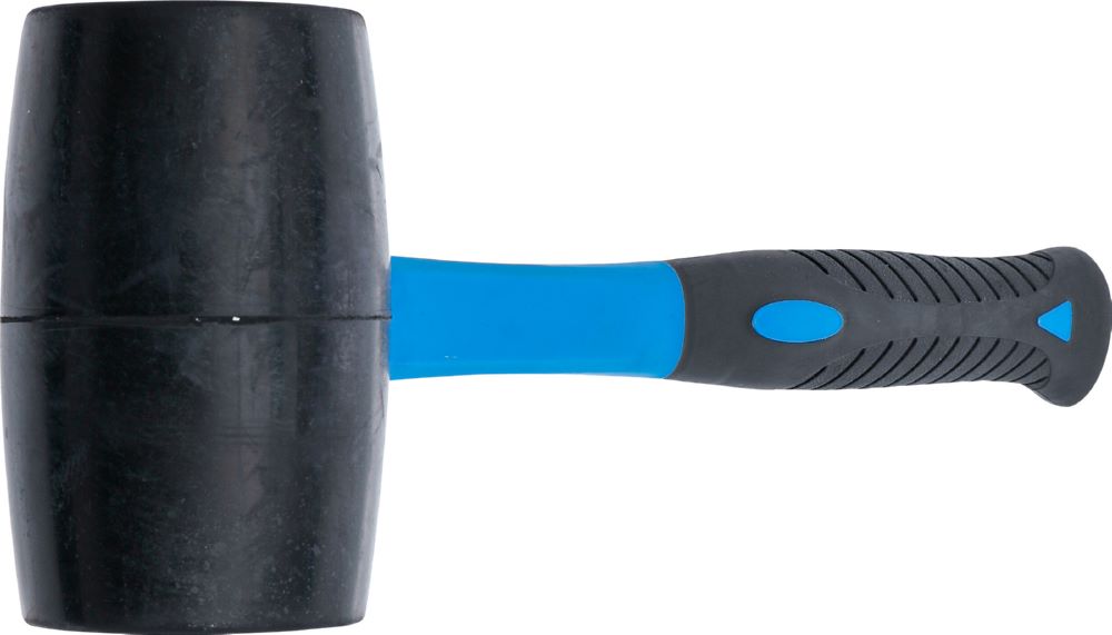 Produktbild BGS Gummihammer Fiberglasstiel Durchmesser 70 mm 900 g schwarzer Kopf bild 3