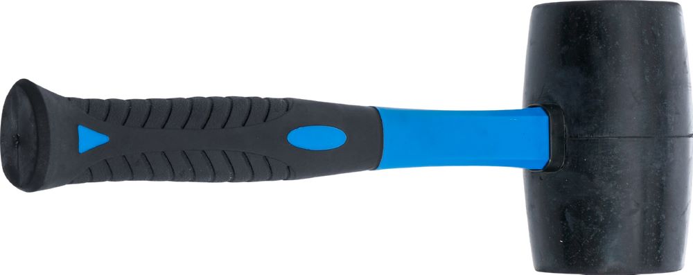 Produktbild BGS Gummihammer Fiberglasstiel Durchmesser 70 mm 900 g schwarzer Kopf bild 4