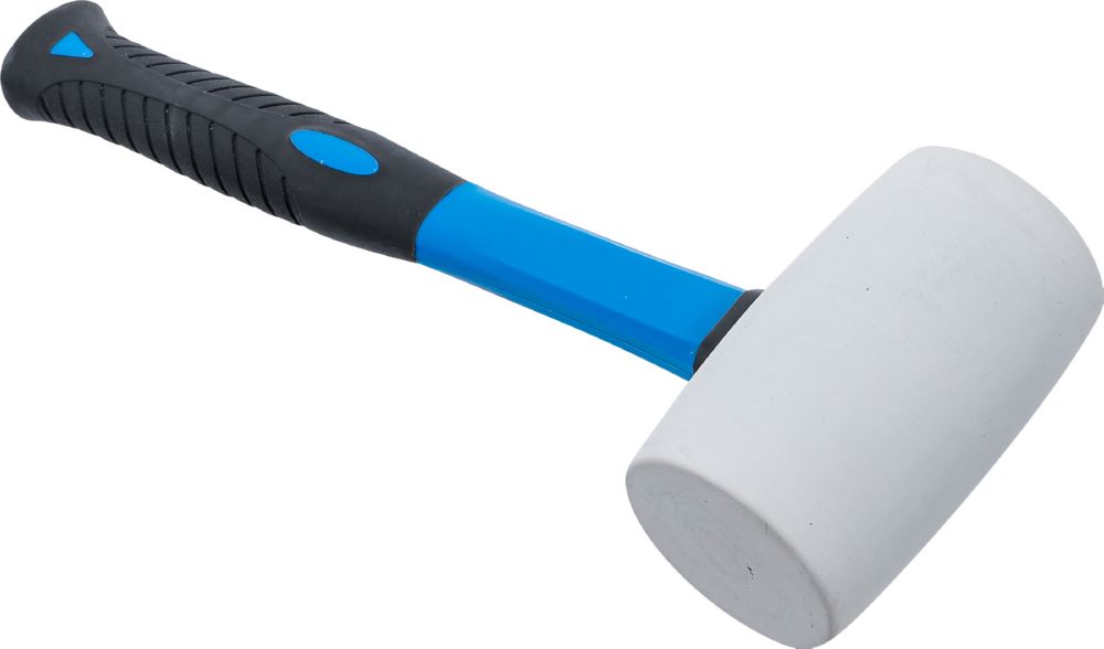 Produktbild BGS Gummihammer Fiberglasstiel Durchmesser 64 mm 750 g weißer Kopf bild 2