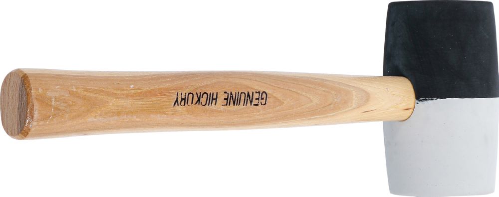 Produktbild BGS Gummihammer Hickory-Stiel Durchmesser 63 mm 840 g schwarz-weißer Kopf bild 4