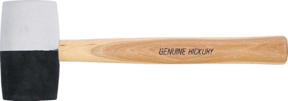 Produktbild BGS Gummihammer Hickory-Stiel Durchmesser 63 mm 840 g schwarz-weißer Kopf bild 5