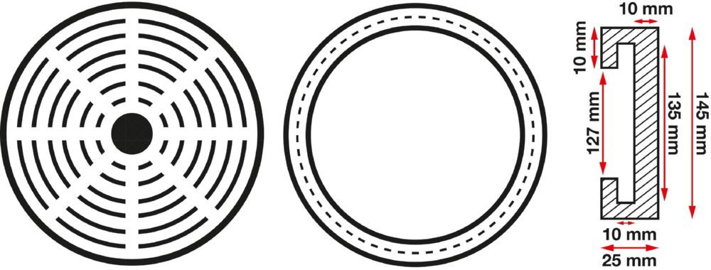 Produktbild Gummiteller für Hebebühnen Durchmesser 150 mm SBR-Gummi bild 2