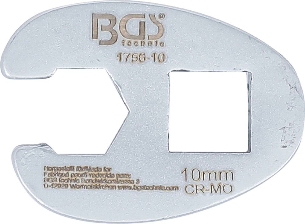 Produktbild BGS Hahnenfußschlüssel Innenvierkant 10 mm 3/8 Zoll 10 mm bild 3