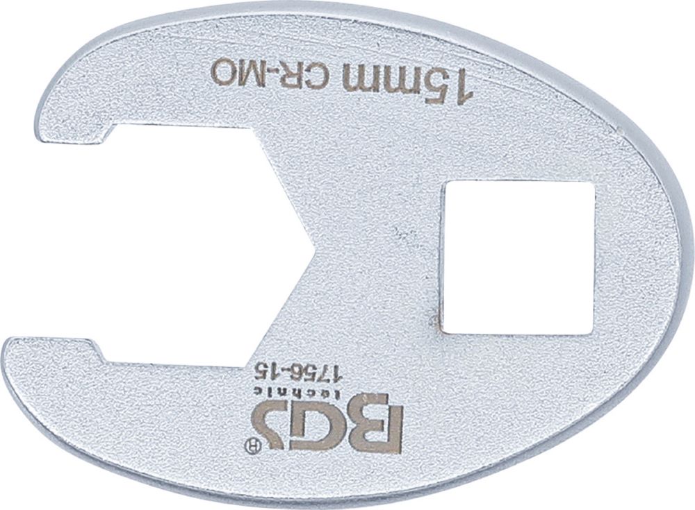 Produktbild BGS Hahnenfußschlüssel Innenvierkant 10 mm 3/8 Zoll 15 mm bild 2