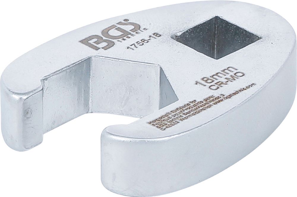 Produktbild BGS Hahnenfußschlüssel Innenvierkant 10 mm 3/8 Zoll 18 mm